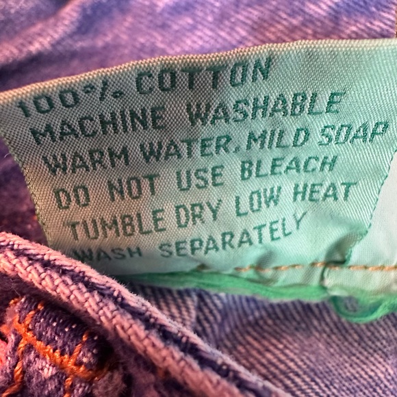 Vintage Manisha Jeans High Rise Floral Detail Acid Wash Women's Size 9 / 27 - Picture 15 of 16